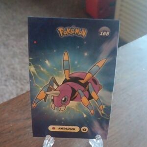 Pokemon Ariados Card with Purple and Yellow Design
